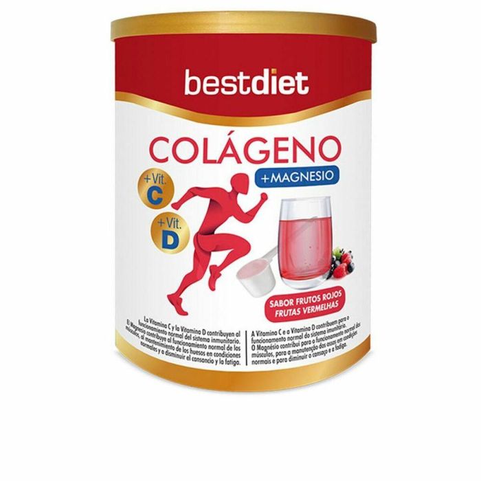 Best Diet Colágeno Con Magnesio En Polvo Sabor Frutos Rojos