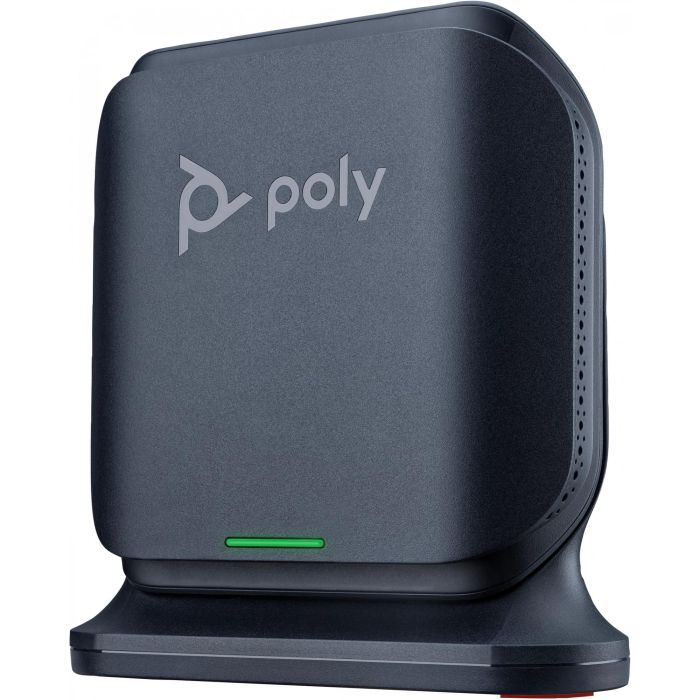 Poly Estación Base DECT Rove B2 Celda Única/Doble, Teléfono IP Negro, 20 líneas, 50m interior, G.711/G.722