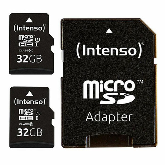 Tarjeta de Memoria Micro SD con Adaptador INTENSO 32 GB x 2 Tarjeta de Memoria Micro SD con Adaptador INTENSO 32 GB x 2