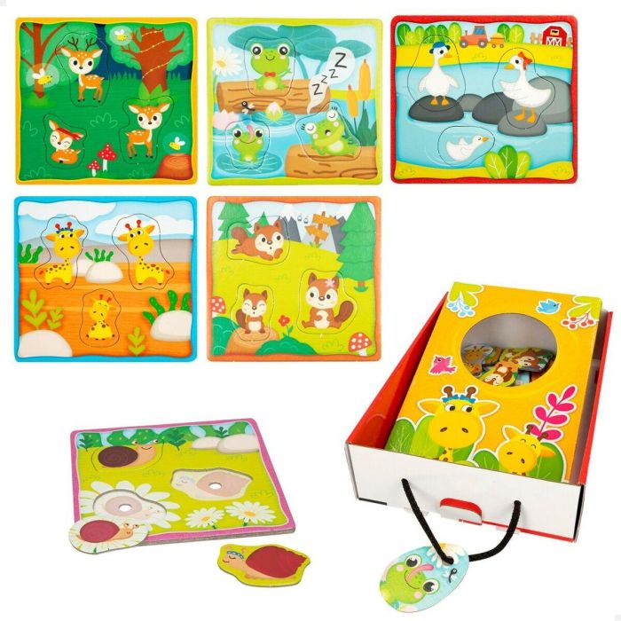 Puzzle Infantil Lisciani Giochi 16 x 0,5 x 15 cm Táctil 18 Piezas (6 Unidades) 1