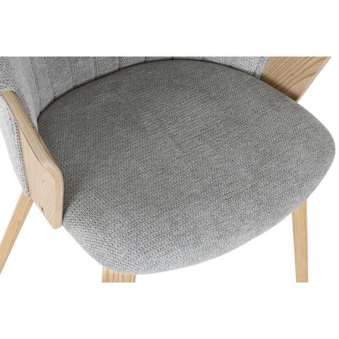 Silla Scandi DKD Home Decor Gris 57.5 x 75 x 60 cm 3