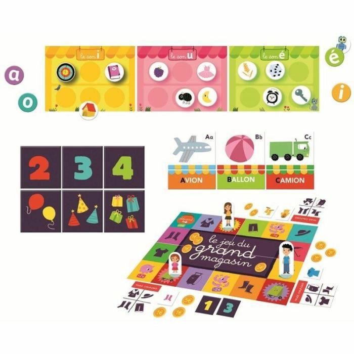 Nathan La Petite Ecole - Caja de Actividades Educativas para Niños +3 años, Sección Media, con Pizarra de Conceptos y Juegos de Aprendizaje 2