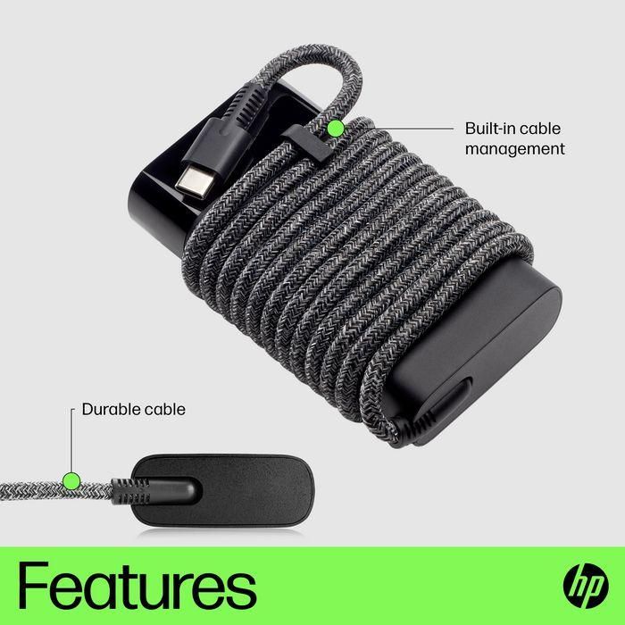 HP Cargador para portátil USB-C de 65W, compatible con la mayoría de dispositivos USB-C 9 HP Cargador para portátil USB-C de 65W, compatible con la mayoría de dispositivos USB-C 9
