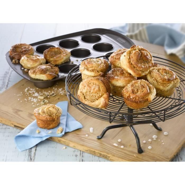 Pyrex 1452002 Molde para Muffins de Acero al Carbono, Antiadherente, 12 Agujeros 3