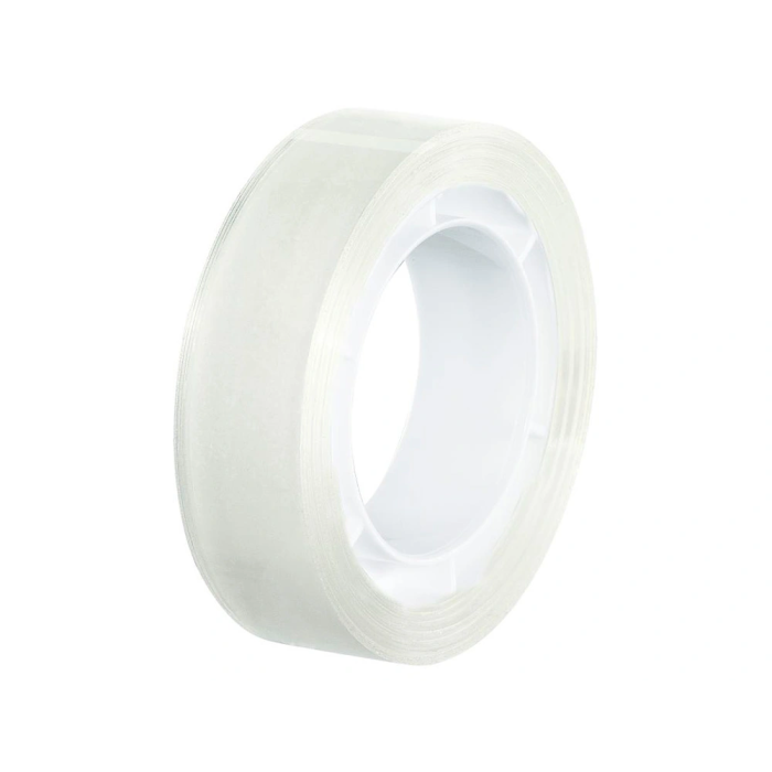 Q-connect Cinta Adhesiva Invisible 7,5 mt x 19 mm con Portarrollo en Blister 4