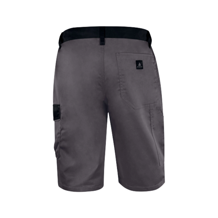 Deltaplus Pantalon de trabajo bermuda cintura ajustable 5 bolsillos color gris talla M 1