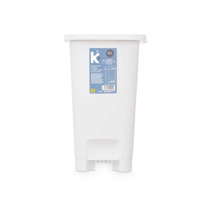 Papelera 10L Pedal Blanca Arte Regal 21X33CM (8 Unidades) 2 Papelera 10L Pedal Blanca Arte Regal 21X33CM (8 Unidades) 2