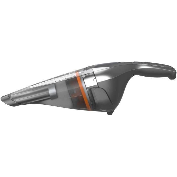 Black + Decker NVC220WC-QW Aspirador de Mano Dustbuster Lithium 7,2V | EasyGrip | 385 ml | Filtro Doble | Cromo y Titanio 1