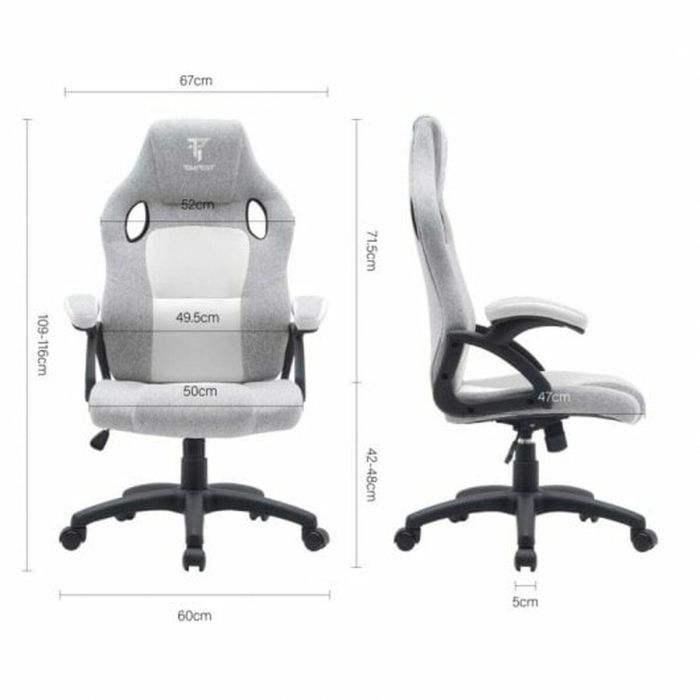 Silla Gaming Tempest Discover Blanco 2