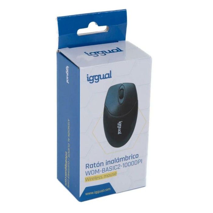 Ratón Inalámbrico iggual WOM-BASIC Negro (1 unidad) 1 Ratón Inalámbrico iggual WOM-BASIC Negro (1 unidad) 1