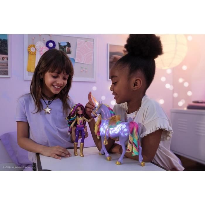 SPIN MASTER UNICORNIO CON FUNCIONES 28 CM WILDSTAR + MUÑECA 24 CM Unicorn Academy 5 SPIN MASTER UNICORNIO CON FUNCIONES 28 CM WILDSTAR + MUÑECA 24 CM Unicorn Academy 5