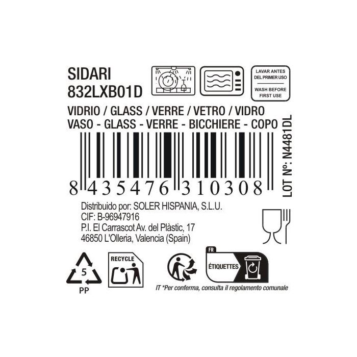 La Mediterranea Vaso Sidari 270 cc Azul 12
