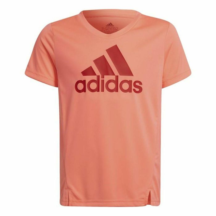 Camiseta de Manga Corta Infantil Adidas Designed to Move Salmón 9-10 Años 0 Camiseta de Manga Corta Infantil Adidas Designed to Move Salmón 9-10 Años 0