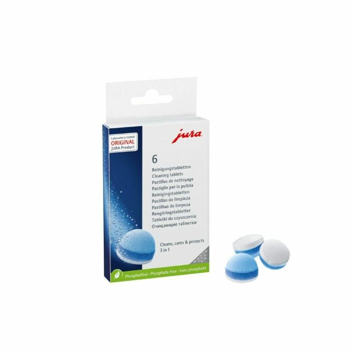 Jura JUR7610917242252 Pastillas Descalcificadoras de Limpieza para Cafeteras - Pack 6 Unidades