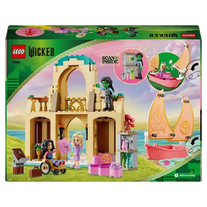 LEGO Glinda, Elphaba Y Nessarose En Shiz University 75681 Juguete de Fantasía para Niños +7 Años 5