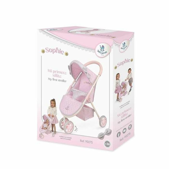 Decuevas Silla de Muñeca Sophie, 3 Ruedas, para Muñecas de hasta 50 cm, Metal, Plástico, Poliéster, Edad Mínima 3 Años 1 Decuevas Silla de Muñeca Sophie, 3 Ruedas, para Muñecas de hasta 50 cm, Metal, Plástico, Poliéster, Edad Mínima 3 Años 1