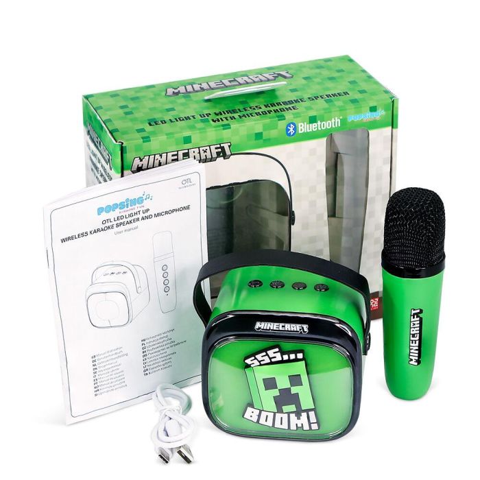 Altavoz y Micro Karaoke LED Minecraft 9 Altavoz y Micro Karaoke LED Minecraft 9
