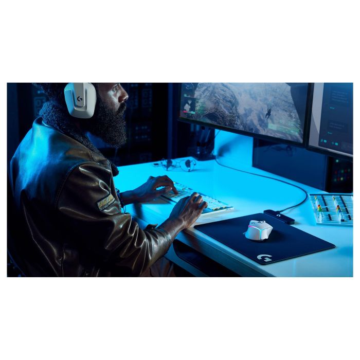 Logitech G502 X Plus Ratón Inalámbrico Óptico Blanco 25600 DPI RGB LIGHTSPEED HERO 25K 12
