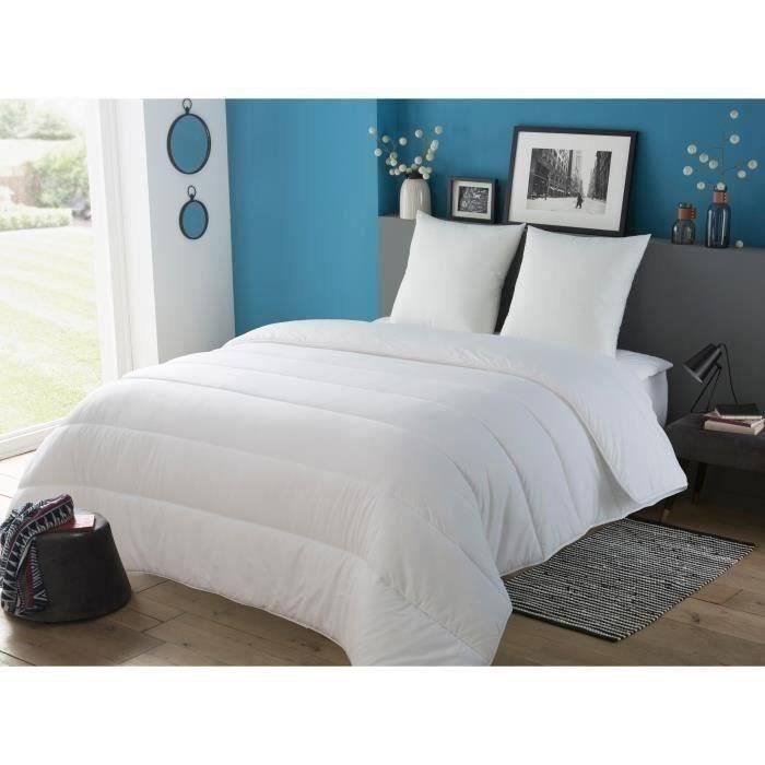 Set de 2 Cojines Tentación - 60 x 60 cm - Relleno Poliéster Fibra Hueca 100% Silicona - Blanco - DODO 2 Set de 2 Cojines Tentación - 60 x 60 cm - Relleno Poliéster Fibra Hueca 100% Silicona - Blanco - DODO 2