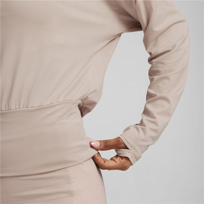 Sudadera sin Capucha Mujer Puma Studio Yogini Lite Salmón 4
