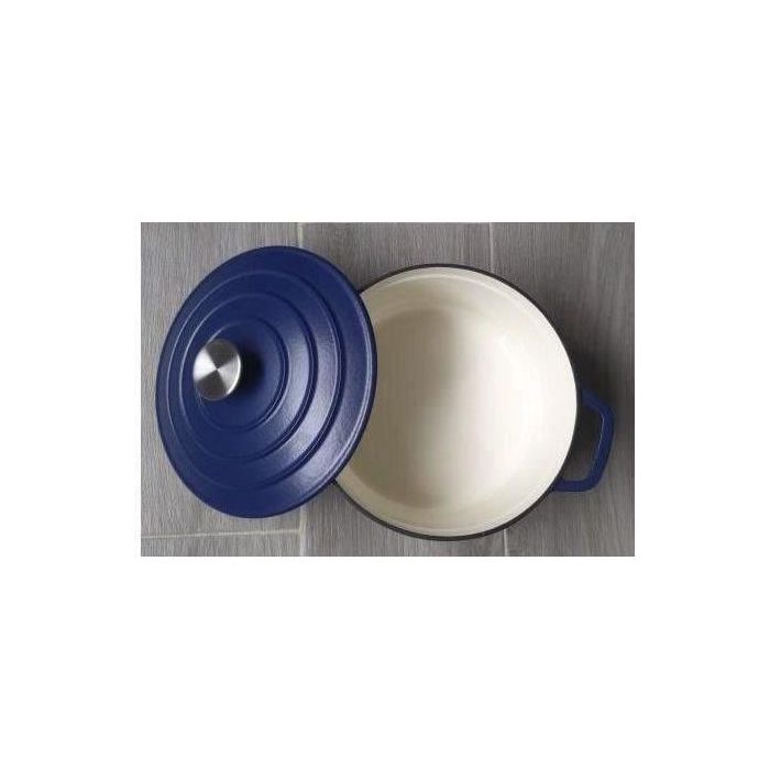 GSW Blue Magic Olla de Hierro Fundido Ø 20 cm Azul. Compatible con Inducción, Todas las Cocinas y Horno hasta 240°C. Interior Esmaltado Blanco 1 GSW Blue Magic Olla de Hierro Fundido Ø 20 cm Azul. Compatible con Inducción, Todas las Cocinas y Horno hasta 240°C. Interior Esmaltado Blanco 1