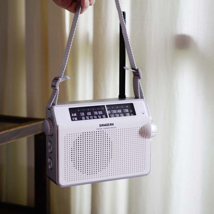 Radio AM/FM Sangean Blanco 4