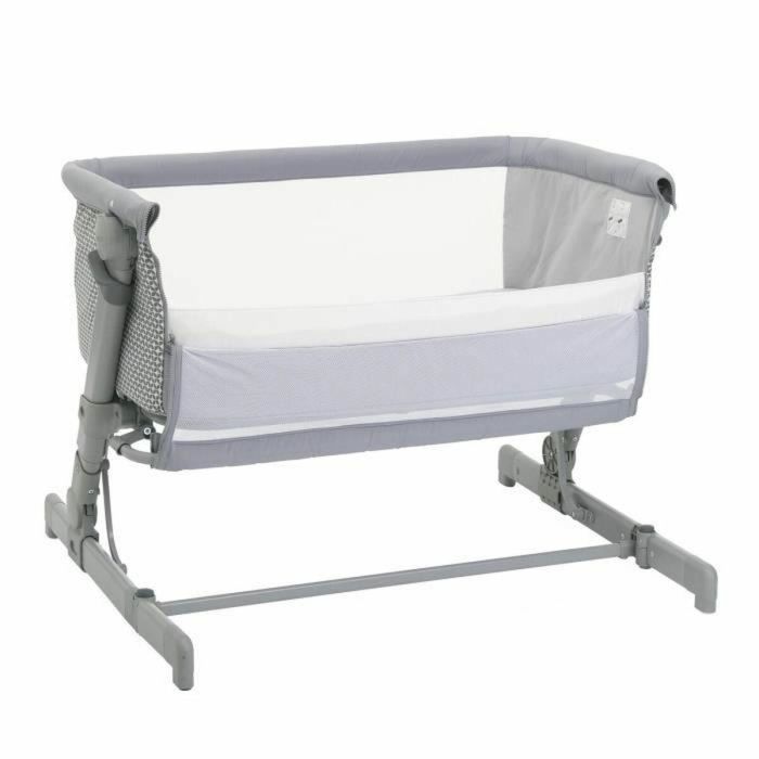 Chicco CHI8058664164301 Cuna colecho Next2Me GO Compacta, Plegable, Reclinable, 6 niveles de altura, Gris claro 2