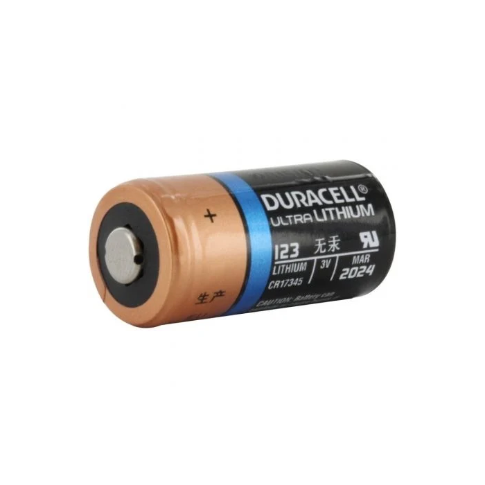 Duracell Pila Litio CR123 3V Ø17 x 34,5 mm Blister 1 Ud 1