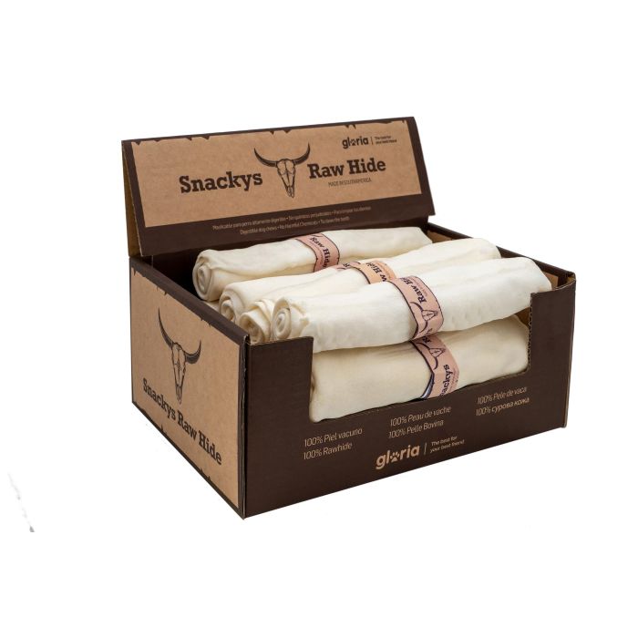 Snackys Masticable para Perro Rollo Piel de Vacuno 20-23 cm, Altamente Digerible, Sin Químicos, 12 Unidades 3 Snackys Masticable para Perro Rollo Piel de Vacuno 20-23 cm, Altamente Digerible, Sin Químicos, 12 Unidades 3