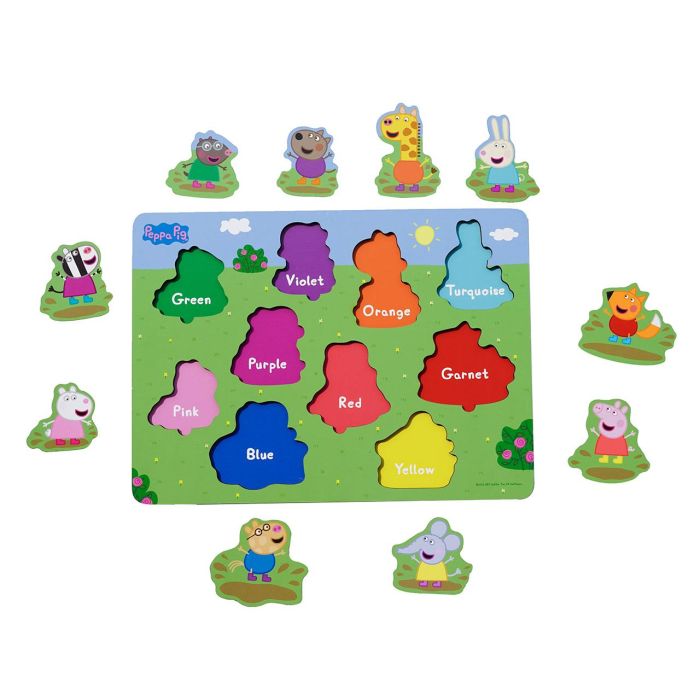 Deqube Puzzle De Madera Peppa Pig Colores Para Niños +2 Años Motricidad Fina Aprendizaje 2 Deqube Puzzle De Madera Peppa Pig Colores Para Niños +2 Años Motricidad Fina Aprendizaje 2