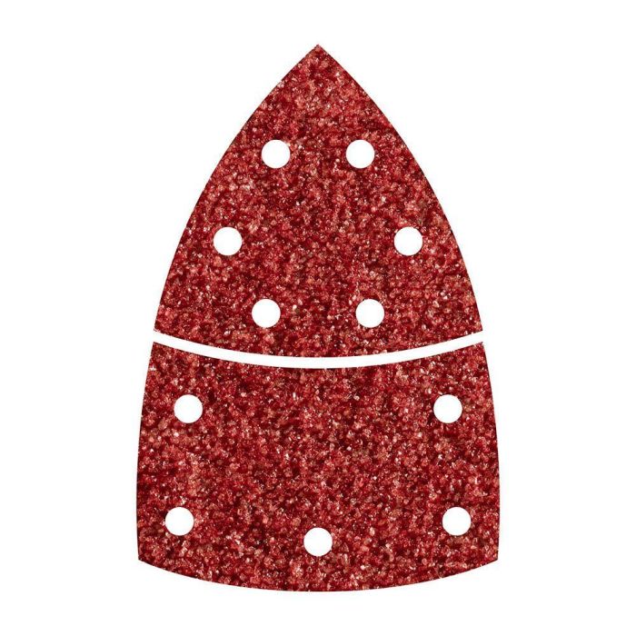 Wolfcraft Hojas de Lija Adhesivas Corindón Triangular Grano 80 Perforadas Pack 10 uds 0 Wolfcraft Hojas de Lija Adhesivas Corindón Triangular Grano 80 Perforadas Pack 10 uds 0