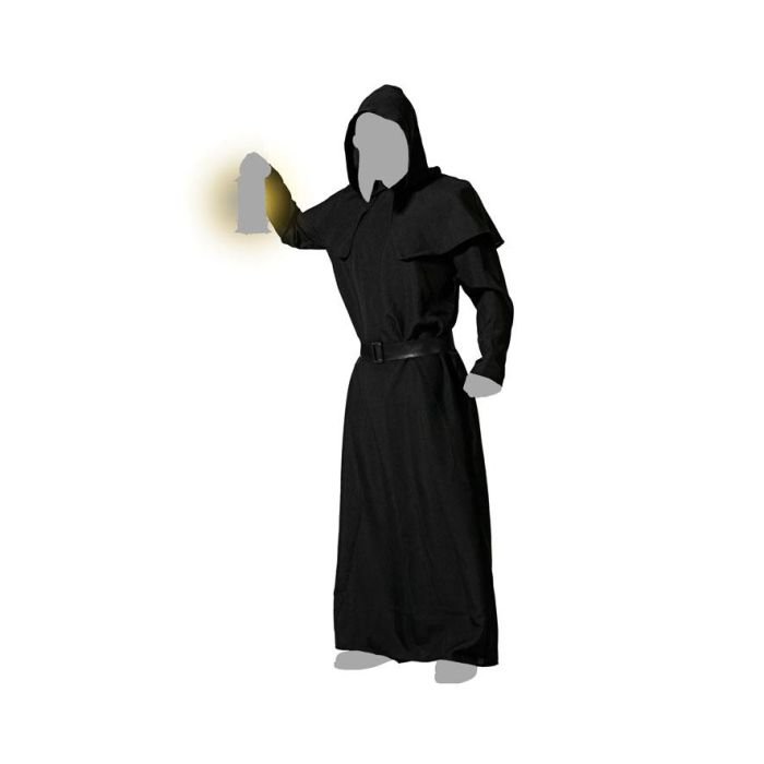 Disfraz Peste Túnica Con Capucha Negro Hombre Adulto XS-S 4