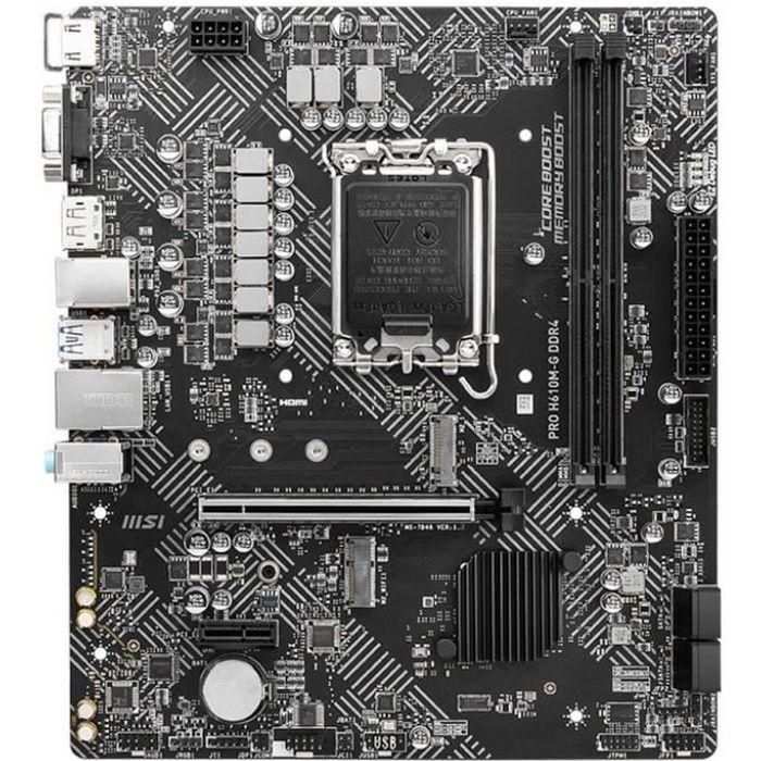 Placa Msi Pro H610M-G Ddr4,Intel,1700,H610,2Ddr4,Matx Placa Msi Pro H610M-G Ddr4,Intel,1700,H610,2Ddr4,Matx