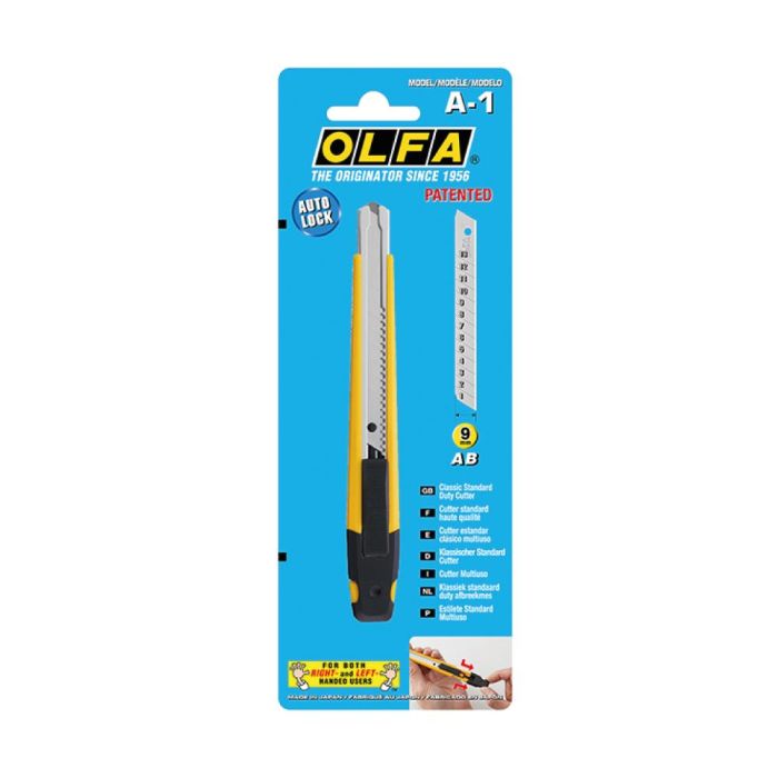 Olfa Cutter Standard A-1 - Cuchilla Fracturable De 9 mm - Diestros Y Zurdos 3 Olfa Cutter Standard A-1 - Cuchilla Fracturable De 9 mm - Diestros Y Zurdos 3