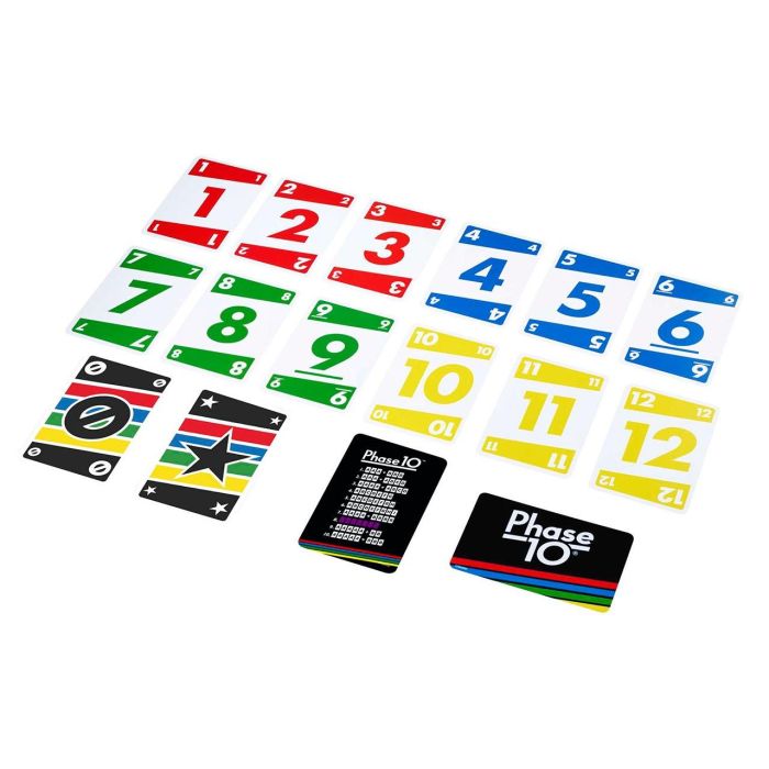 Mattel Games FFY05 Phase 10 Juego de Cartas Coleccionables, Tipo Rummy con 10 Fases para Mayores de 7 Años 2