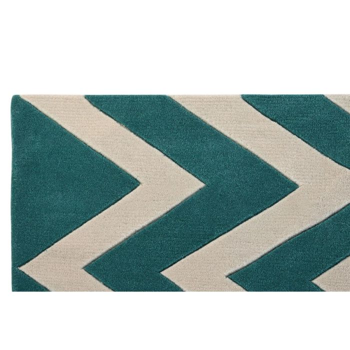 Alfombra DKD Home Decor Poliéster Zig-zag Bicolor 120 x 180 x 2 cm 1