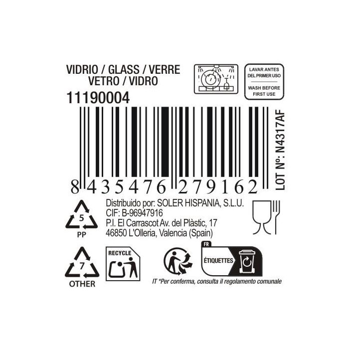 Vaso Lavere 400 cc - Inde (48 Unidades) 10 Vaso Lavere 400 cc - Inde (48 Unidades) 10