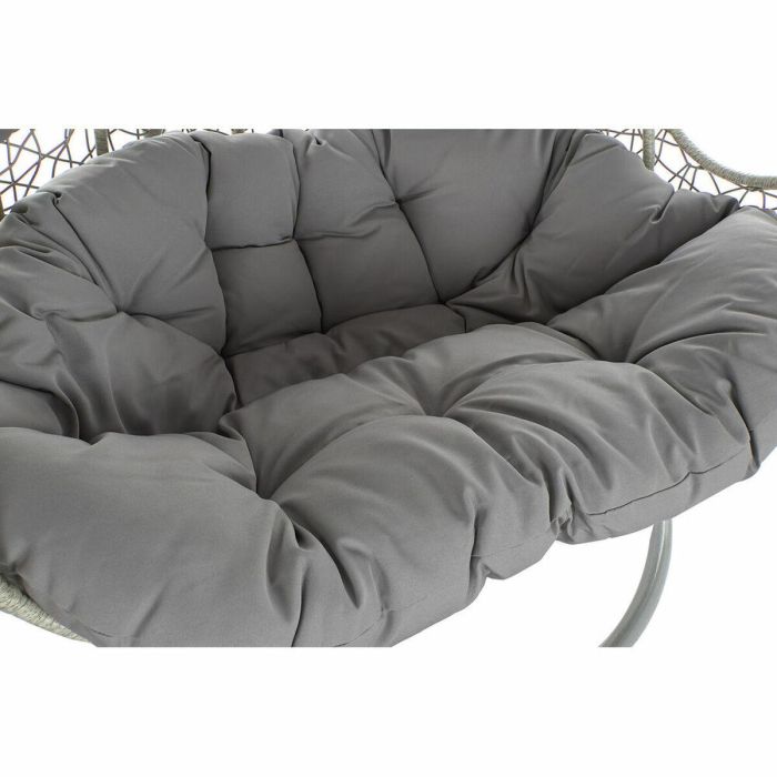 Sillon Colgante Terraza Y Jardin DKD Home Decor Gris 80 x 110 x 133 cm 1