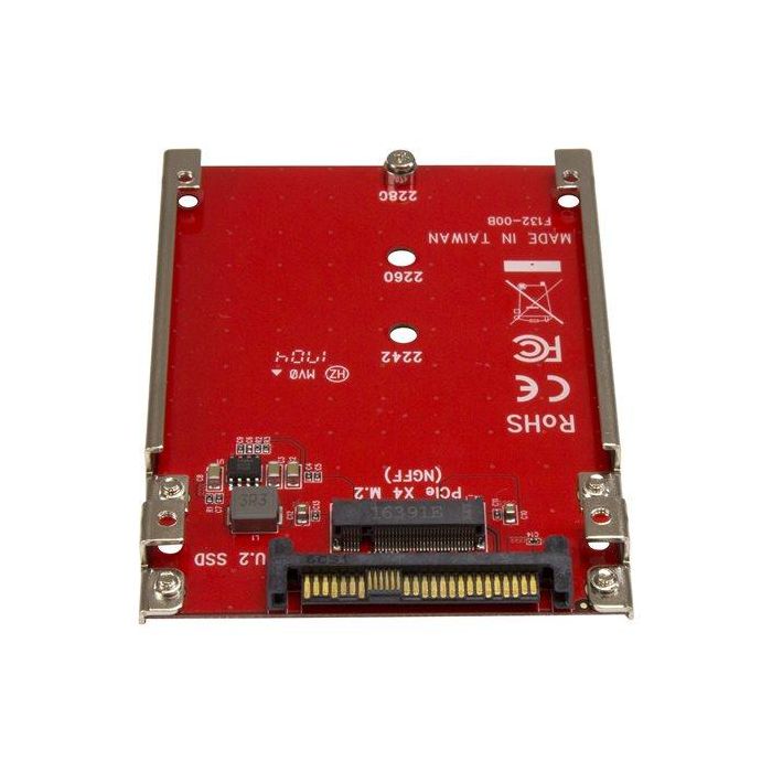 StarTech.com Tarjeta Adaptador PCI Express M.2 NVMe a U.2 SFF-8639 para SSD, Soporta M.2 2242/2260/2280 4