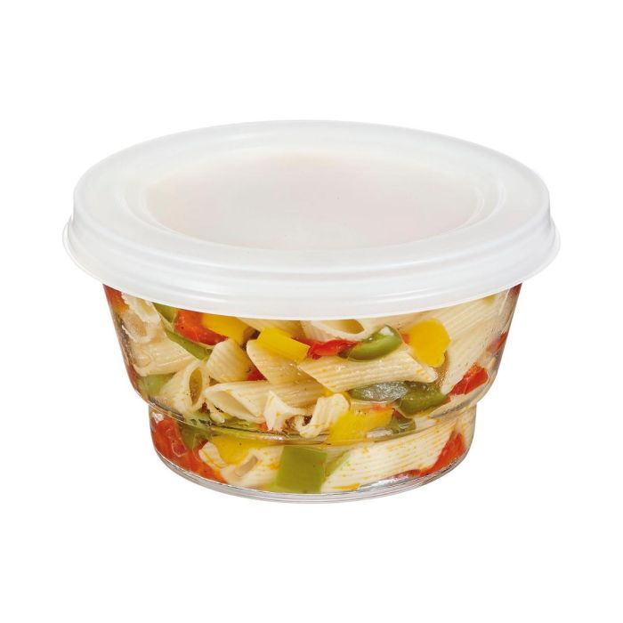 Arcoroc Recipiente Hermético Redondo Vidrio Templado So Urban 80 cL, Apilable, Apto Microondas, Frigorífico y Lavavajillas 2 Arcoroc Recipiente Hermético Redondo Vidrio Templado So Urban 80 cL, Apilable, Apto Microondas, Frigorífico y Lavavajillas 2