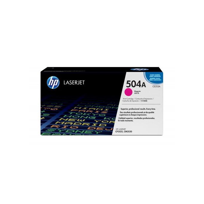 Hp Laserjet Toner Magenta Cp 3525 - 504 A