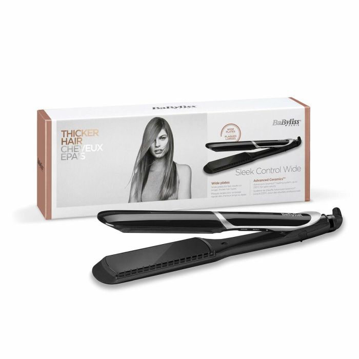 BaByliss ST397E Plancha de Pelo Ancha Sleek Control con Tecnología Iónica para un Alisado Eficiente y Sin Frizz 41 BaByliss ST397E Plancha de Pelo Ancha Sleek Control con Tecnología Iónica para un Alisado Eficiente y Sin Frizz 41