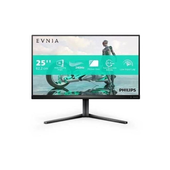 Philips 25M2N3200W Monitor para Juegos PC 24.5'' FHD VA 0.5ms 240Hz Altura/Pivote Ajustable