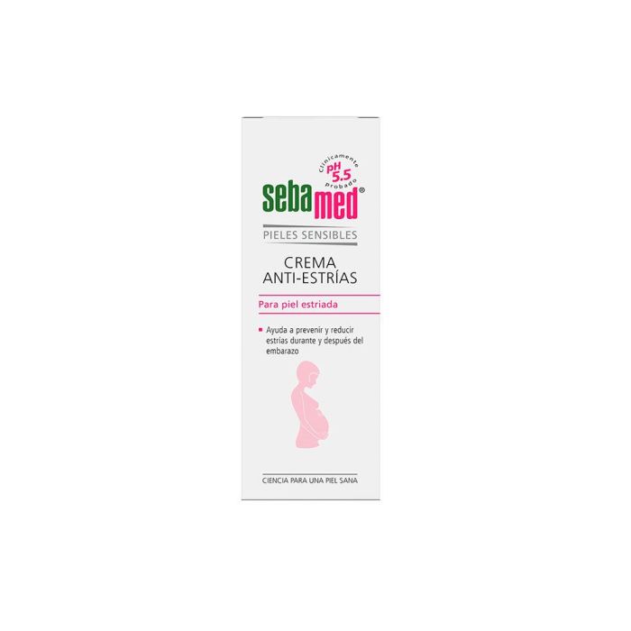 Sebamed Crema Anti-Estrías Piel Sensible para Mujer - Tratamiento y Cuidado Anticelulítico, 200 ml
