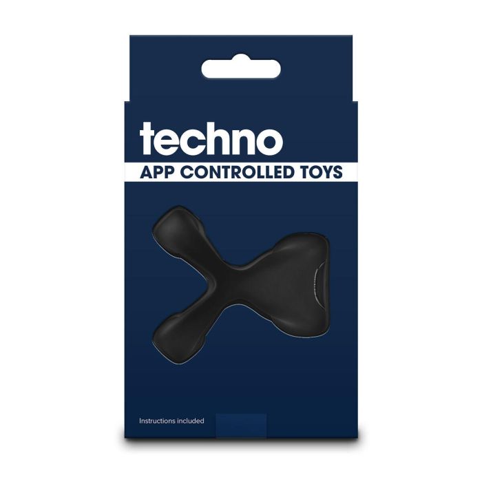 Anillo para el Pene NS Novelties Techno Negro 2 Anillo para el Pene NS Novelties Techno Negro 2