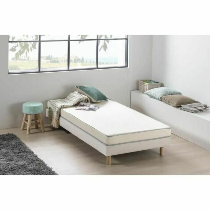 Deko Dream Kietoa Colchón de Espuma 90x190 cm Confort Firme 5 Zonas 12 cm Espesor Poliuretano 30 kg/m³ Enrollado 4