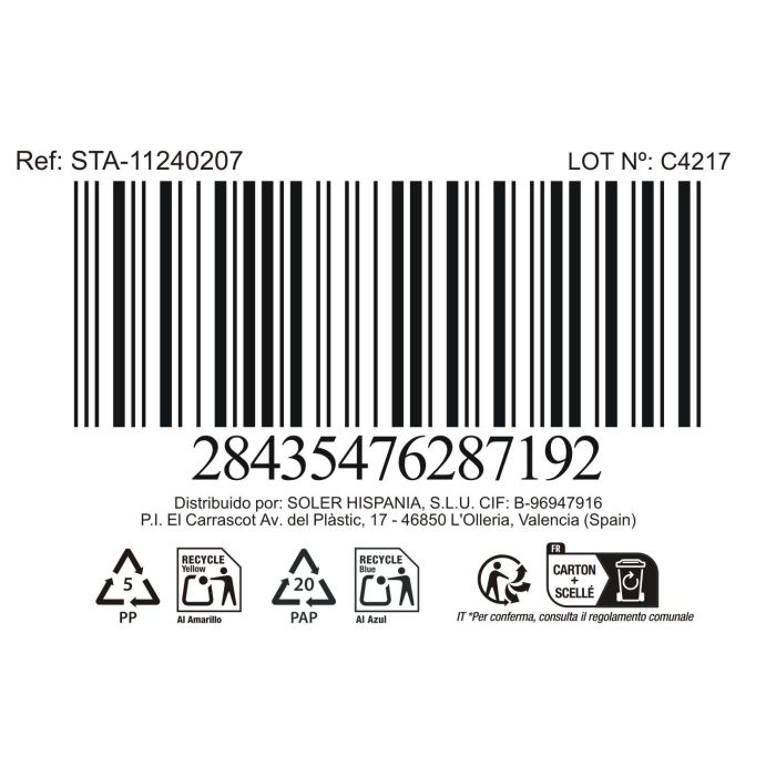 La Mediterranea Plato Postre Ivory 20 cm Ø, Modelo Arosa S. Clara, 24 Unidades (12 Unidades)