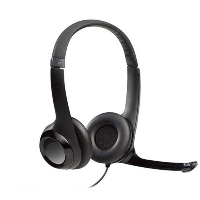 Auriculares Logitech H390/ con Micrófono/ USB/ Negros