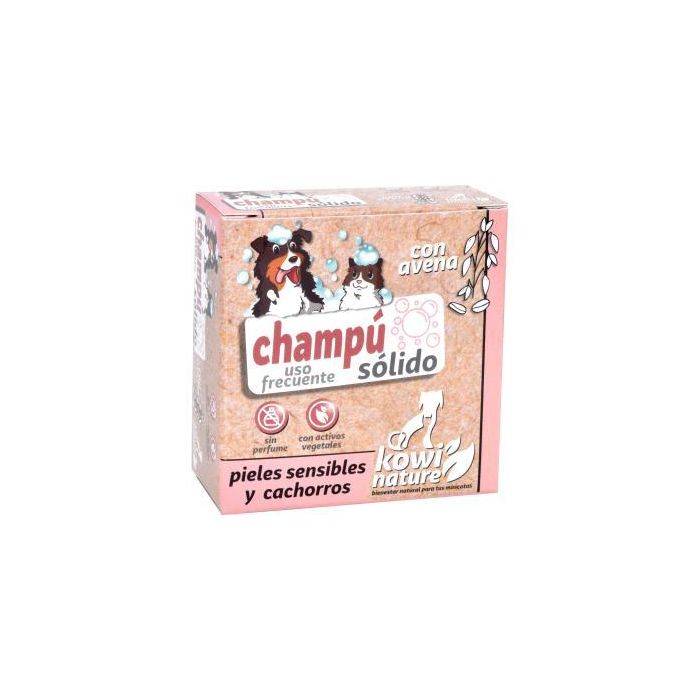 Kowi Nature Vet Champú Sólido Piel Sensible para Perros y Gatos 70 g