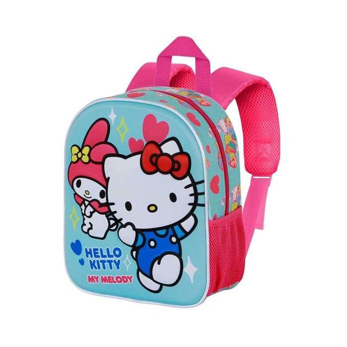 Karactermania Mochila 3D Hello Kitty Friendship Azul Poliéster/EVA 26 x11 x31 cm Preescolar 3+ años 1